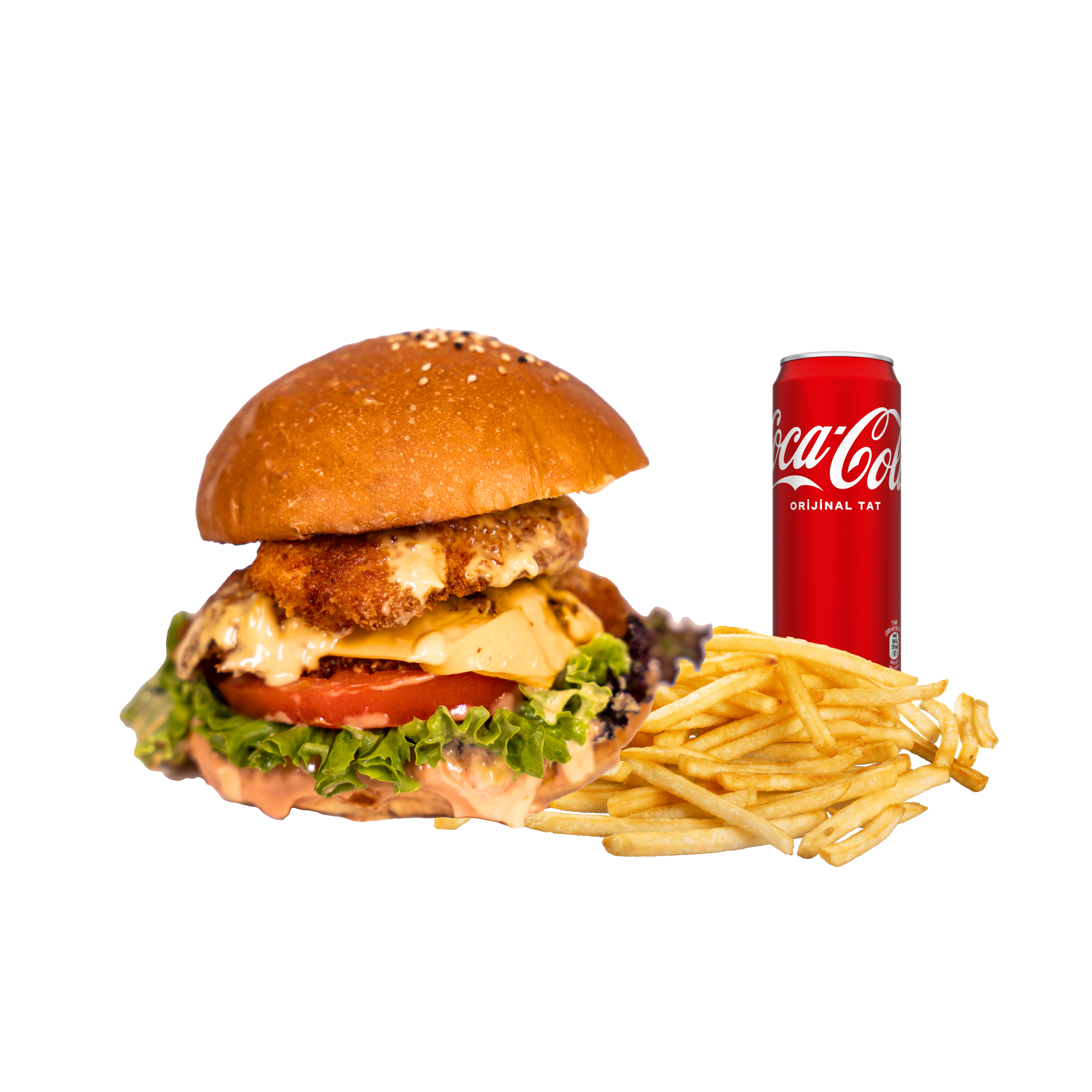 Mega Chicken Burger Menu